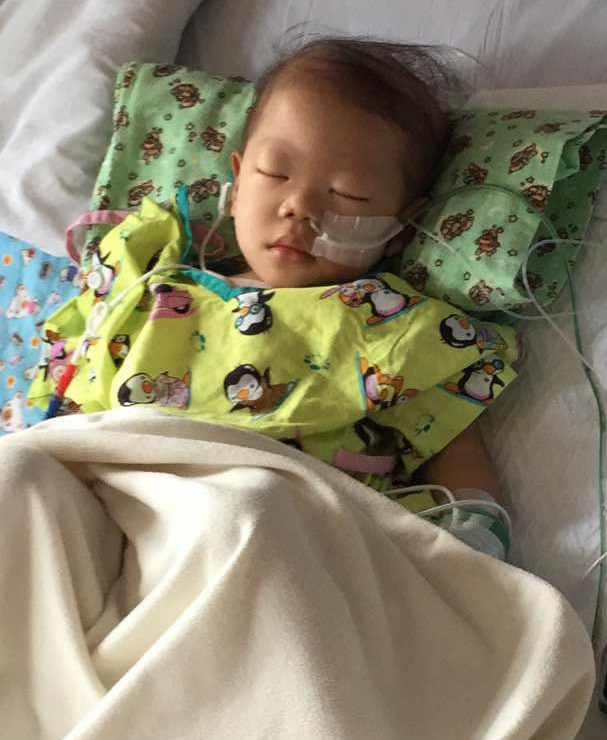 Jayden endured treatment for neuroblastoma, a rare cancer affecting young children, in three different countries before being cleared to go home.