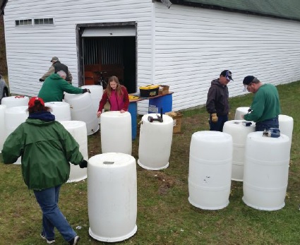 Bowie, Maryland Lions have made and sold 500 rain barrels since starting the earth-friendly project in 2010.