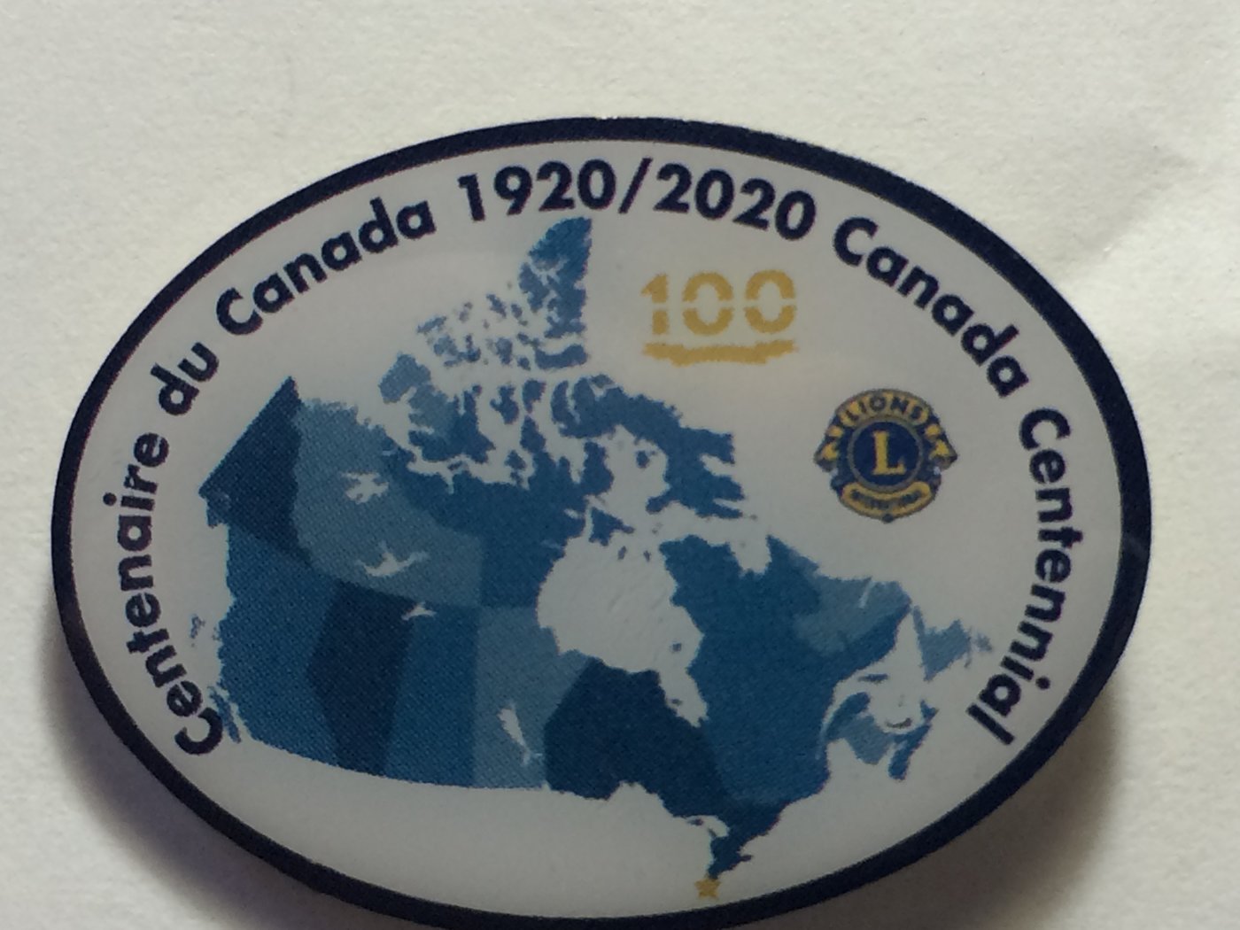 Six thousand Commemorative Friendship Pins are already in circulation in Canada to celebrate the centennial. More are being offered through district governors and representatives for CAN$2 each or 3 for CAN$5.