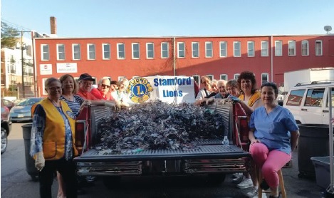 The Stamford Lions Club in Connecticut sorted through a year’s worth of collected eye glasses, hearing aids, and magnifying glasses – roughly 12,000 in total.
