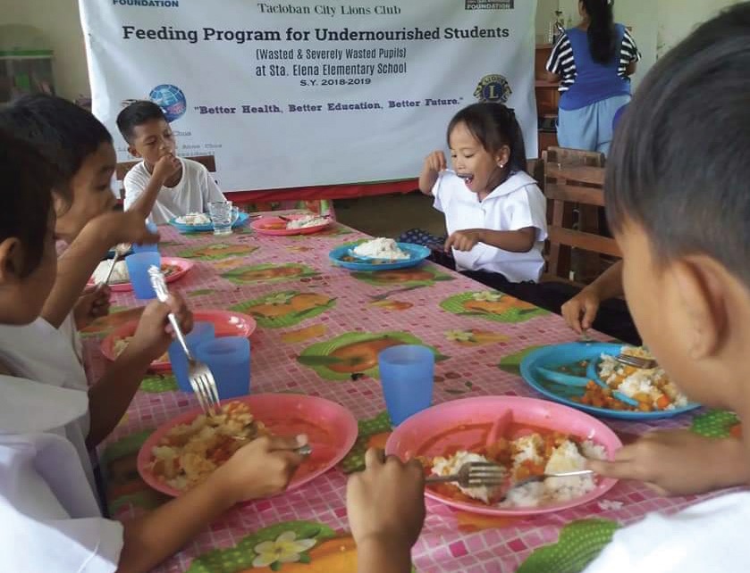 Malnourished children in the Philippines get regular meals thanks to the innovation of Lions.