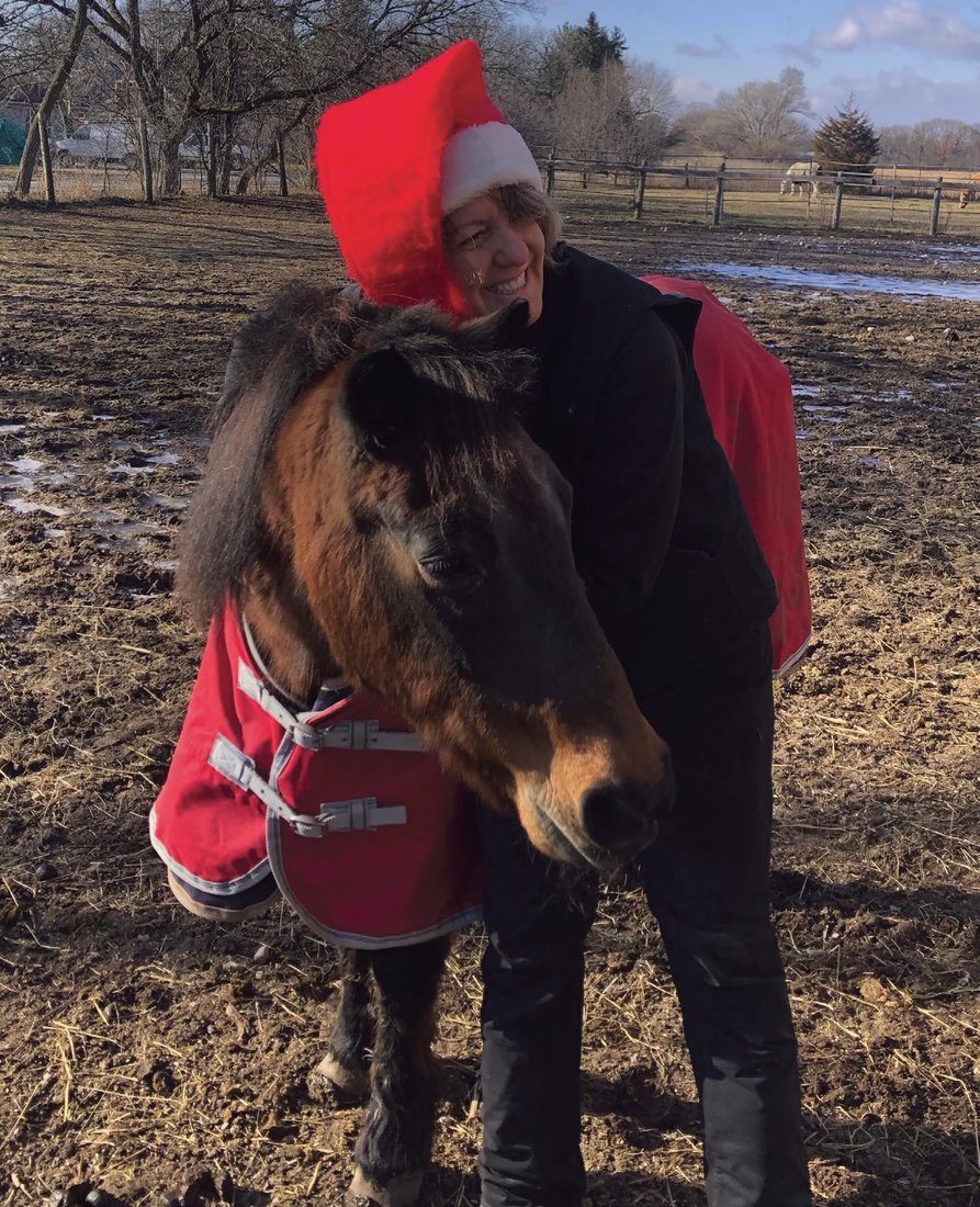 Diane Besson with Victor, the Welsh pony she rescued. PHOTO BY LAUREN JUSTICE