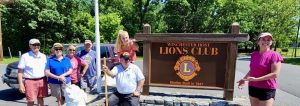 Lions Clubs Show off a new sign