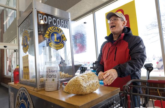 Lion in Marshalltown sells popcorn