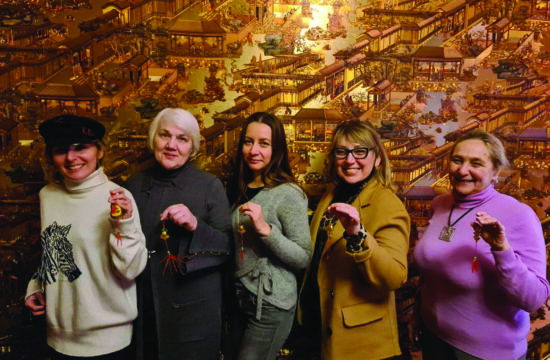 Current club members Asmina Symonyan, Elena Gryadusha, Vira Griadushcha, Olena Symonian and Sophia Nizhnik.