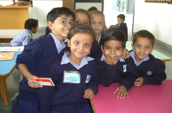 Great, smiling group of kids